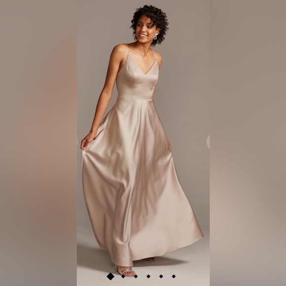 david's bridal rose gold bridesmaid dresses Floor Length Rose Gold Wedding Dress Davids Bridal Floor Length David's Bridal Rose Gold Bridesmaid Dresses